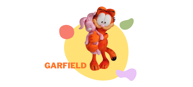 Garfield fondant cake topper