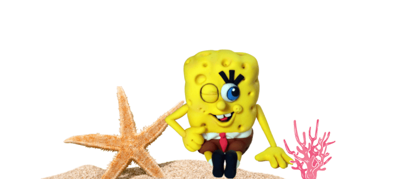 SpongeBob SquarePants Fondant Cake Topper Tutorial