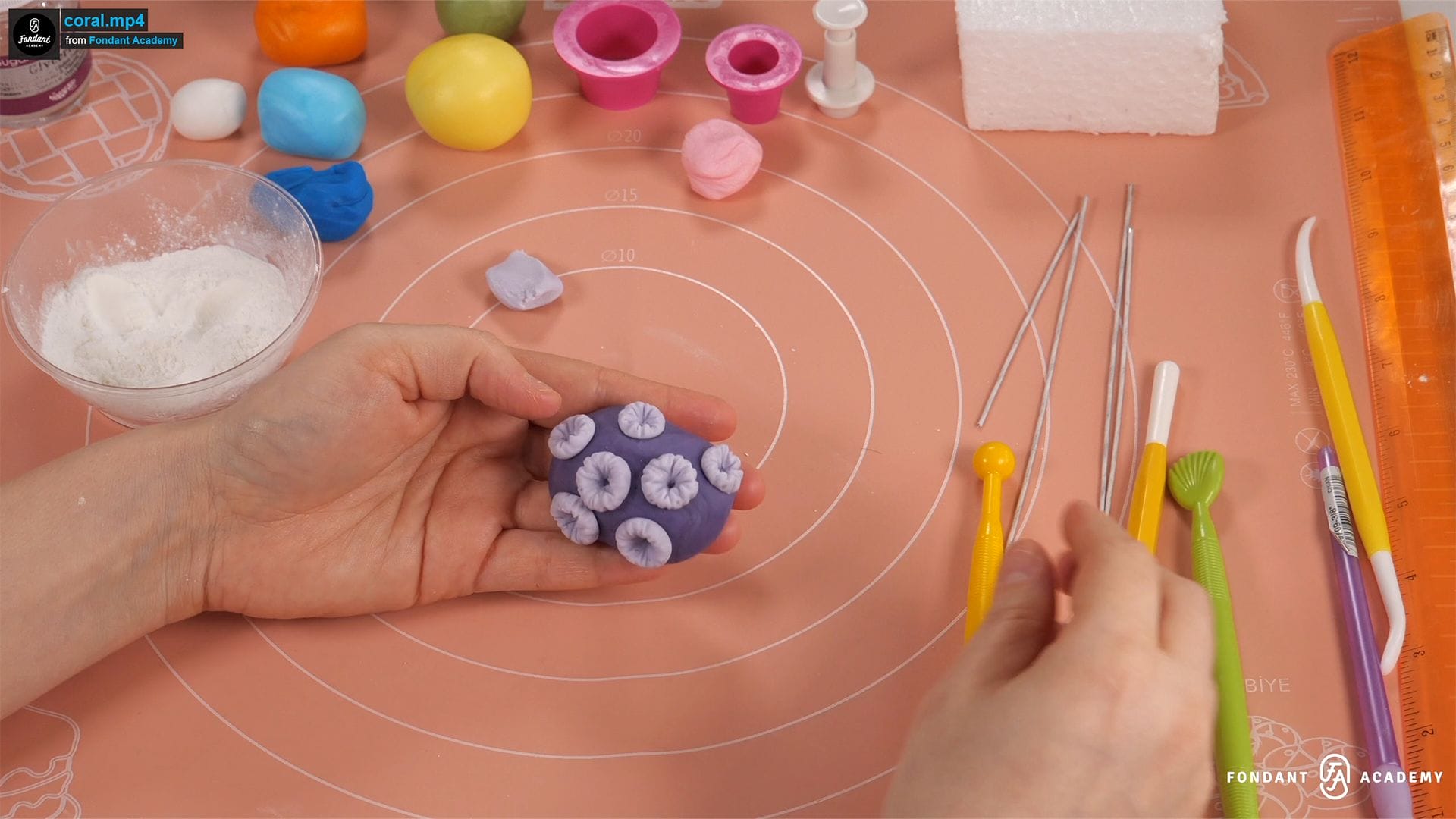 Corals Decoration – Fondant Tutorial 1