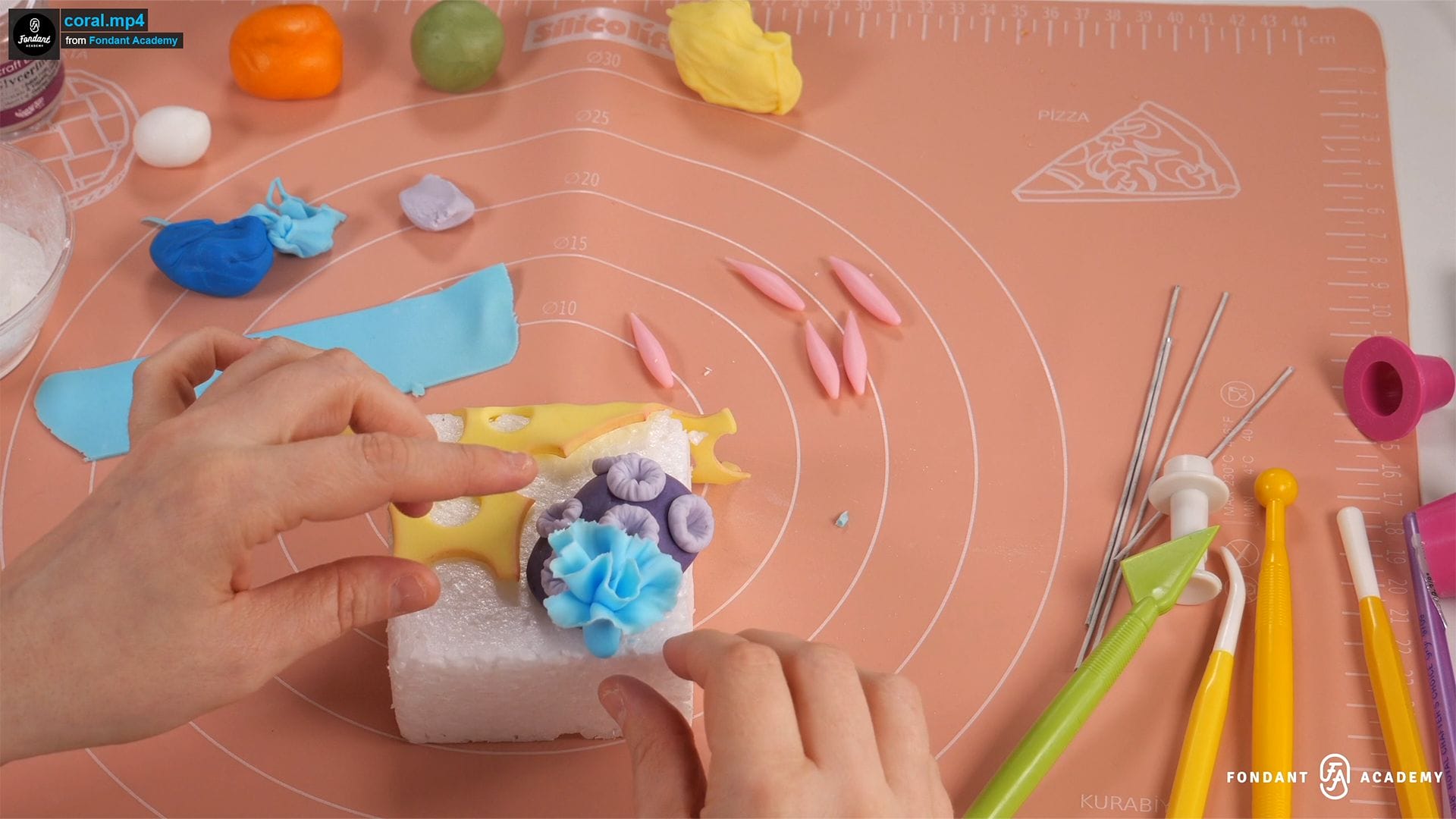 Corals Decoration – Fondant Tutorial 3