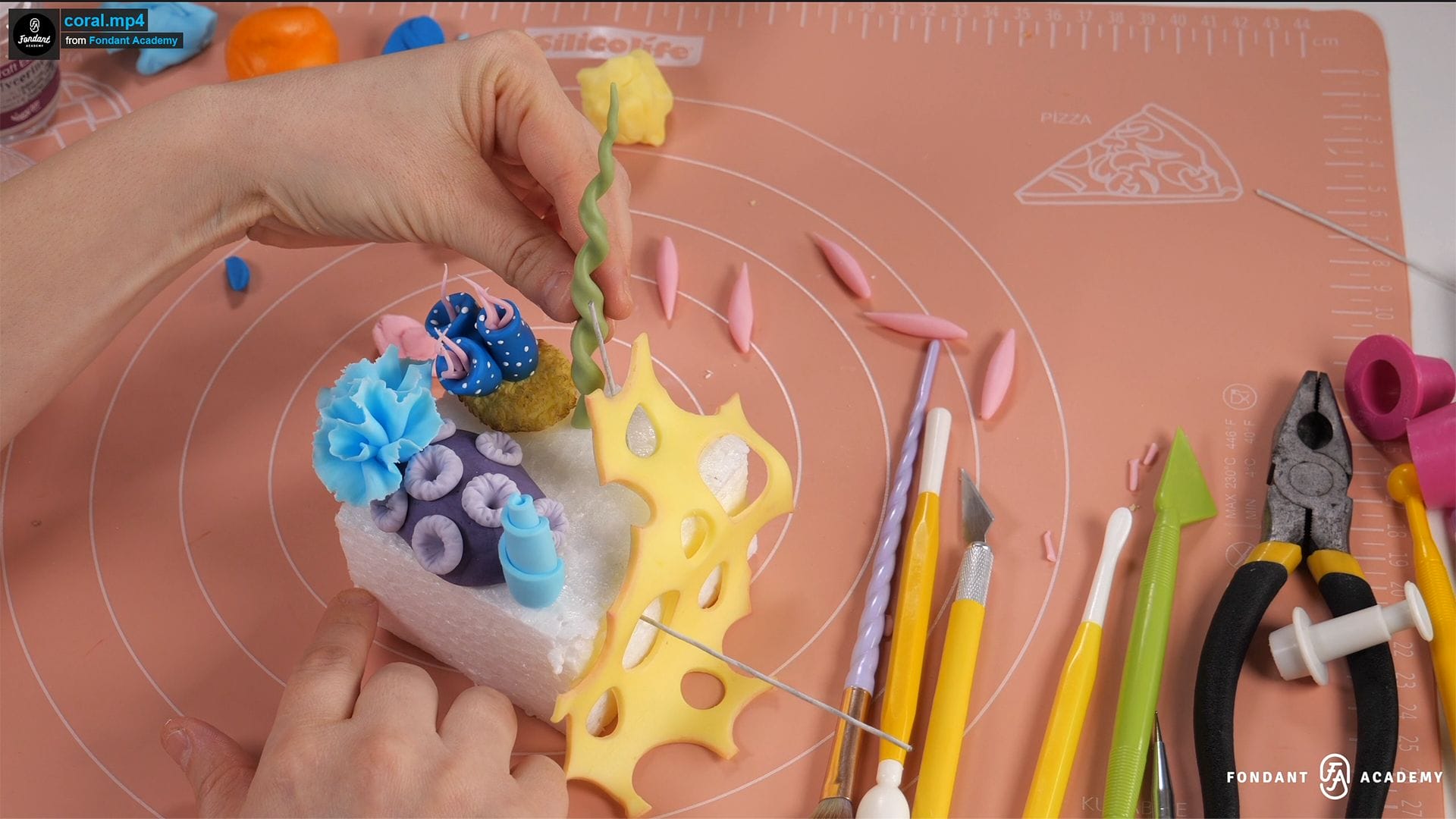 Corals Decoration – Fondant Tutorial 6