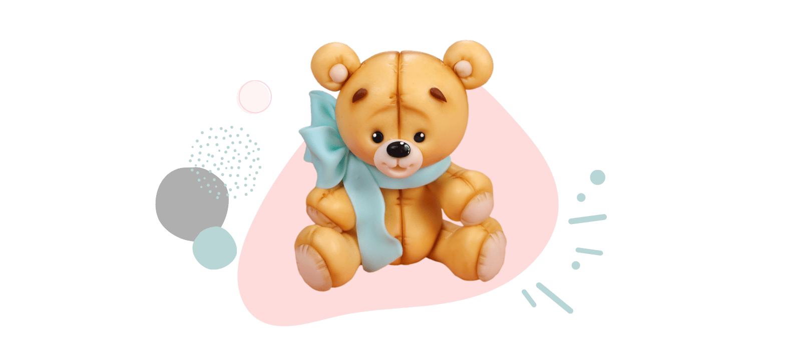 Teddy bear fondant cake topper tutorial